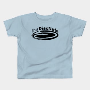 The DiscNuts Logo in Black Kids T-Shirt